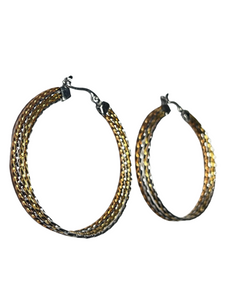 Twisted hoop earrings - momola