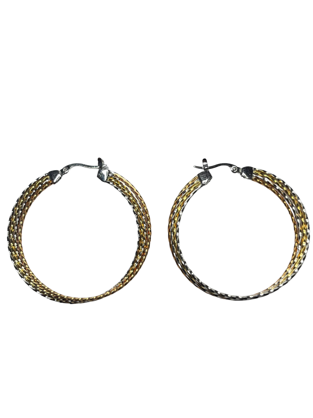 Twisted hoop earrings - momola