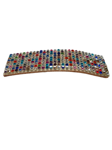 Multi-coloured Rhinestone hair clip - momola