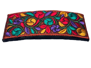 Embroidered - Barrette Hair Clip - 9 cm x 3.5 cm - momola