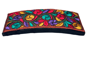 Embroidered - Barrette Hair Clip - 9 cm x 3.5 cm - momola