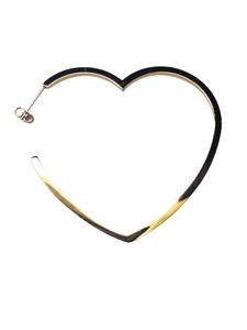 Heart hoop earrings - momola