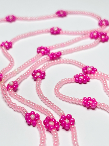 Pink Flower necklace - momola