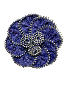 Zip Flower Brooch/clip - momola