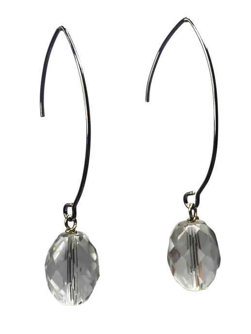 Faceted glass crystal earrings - momola