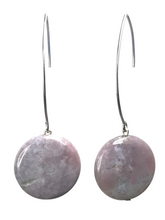 Load image into Gallery viewer, Grey Agate earrings - momola