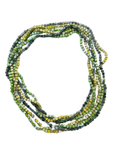 Load image into Gallery viewer, NEXT Pashmina Braid hand painted recycled wooden necklace - 3 Strands - momola