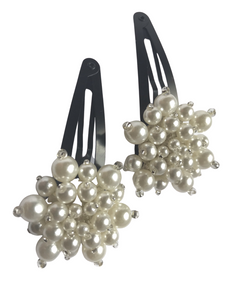 Acrylic pearl hair clips - momola