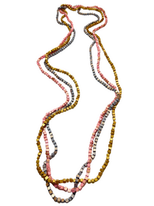 Copy of *Copy of Jianhui London NEXT Pashmina Braid recycled wooden necklace - 3 Strands - momola