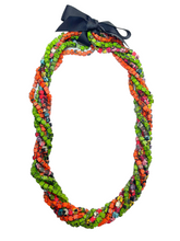 Load image into Gallery viewer, *Copy of Jianhui London NEXT Pashmina Braid recycled wooden necklace - 3 Strands - momola