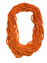 Load image into Gallery viewer, Jianhui London NEXT Pashmina recycled wooden beads necklace - momola