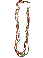 Load image into Gallery viewer, *Copy of Jianhui London NEXT Pashmina Braid recycled wooden necklace - 3 Strands - momola