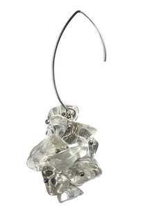 Rock crystal cluster earrings - momola