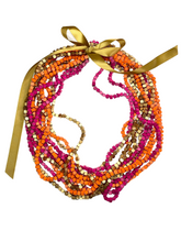 Load image into Gallery viewer, Jianhui London NEXT Pashmina Braid recycled wooden necklace - 6 Strands - momola