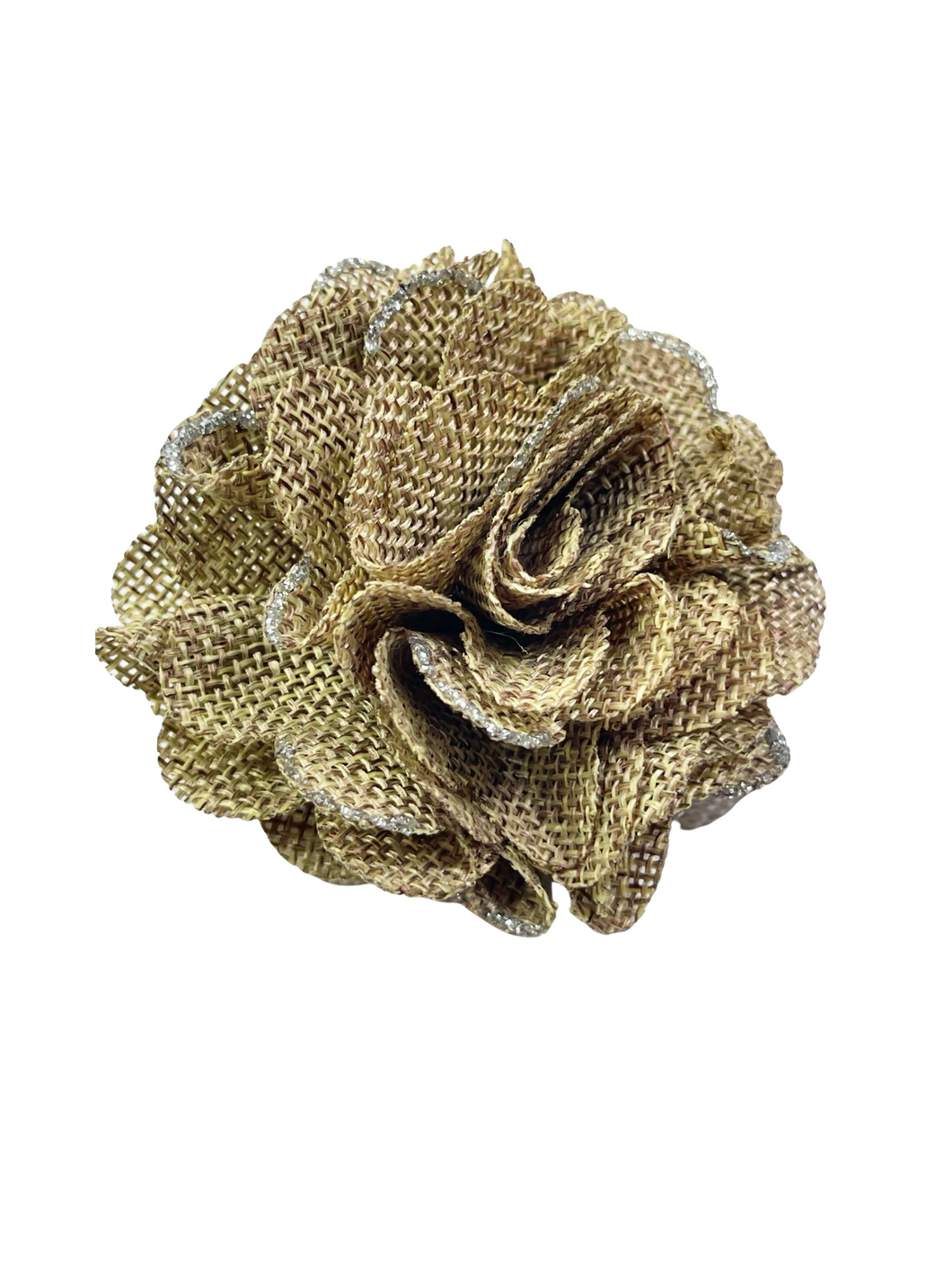 Taupe Flower brooch/hair clip - momola