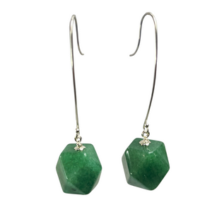 Green Jade earrings - momola