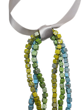 Load image into Gallery viewer, NEXT Pashmina Braid recycled wooden necklace - 3 Strands - momola