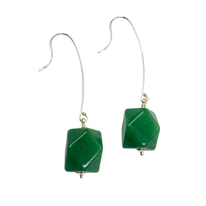 Green Jade earrings - momola