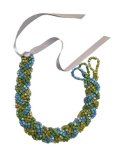 Load image into Gallery viewer, NEXT Pashmina Braid recycled wooden necklace - 3 Strands - momola