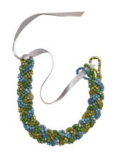 Load image into Gallery viewer, NEXT Pashmina Braid recycled wooden necklace - 3 Strands - momola