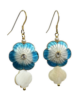 Load image into Gallery viewer, Romance of the Raj - Vintage look distressed enamel beads earrings - momola