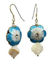 Load image into Gallery viewer, Romance of the Raj - Vintage look distressed enamel beads earrings - momola