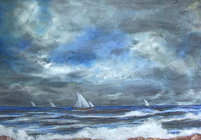 Stormy Sea by Altaf Farooqui - momola