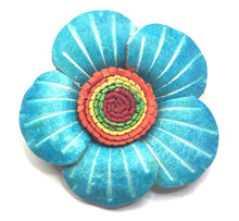 Load image into Gallery viewer, Leather flower brooch &amp; hair clip - momola