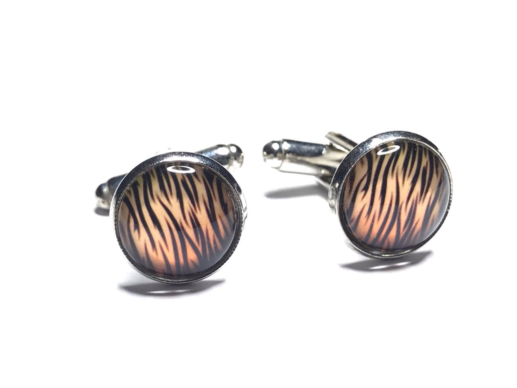 Tiger print cufflinks - momola