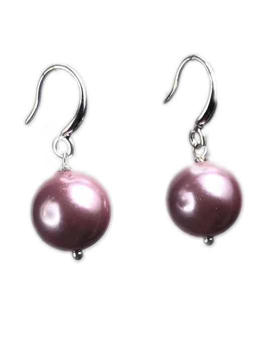 Pale pink pearl earrings - momola